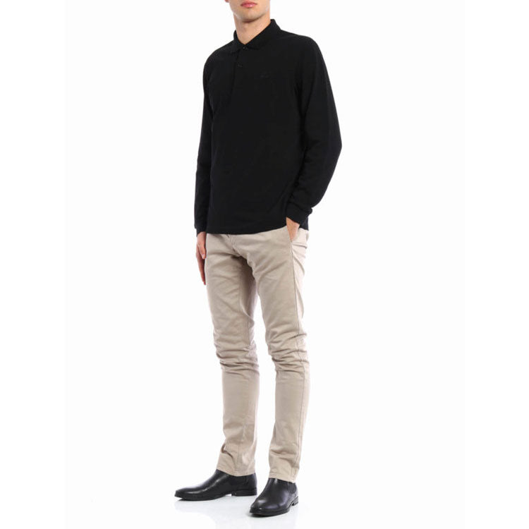 Burberry Printing Long Sleeve Polo Male Black 39821641