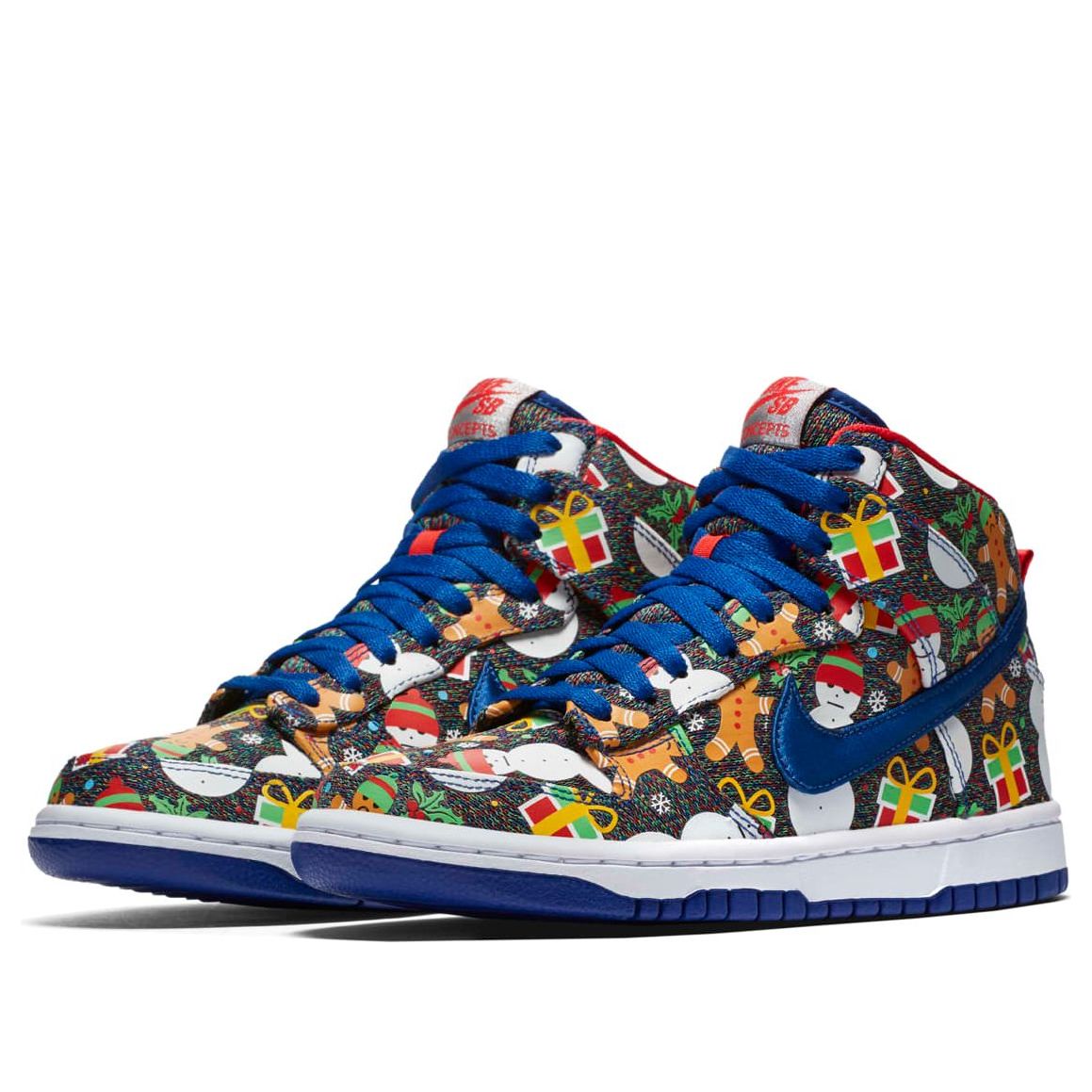 (GS) Nike x Concepts SB Dunk Pro High 'Ugly Christmas Sweater' 2017 AO1559-446