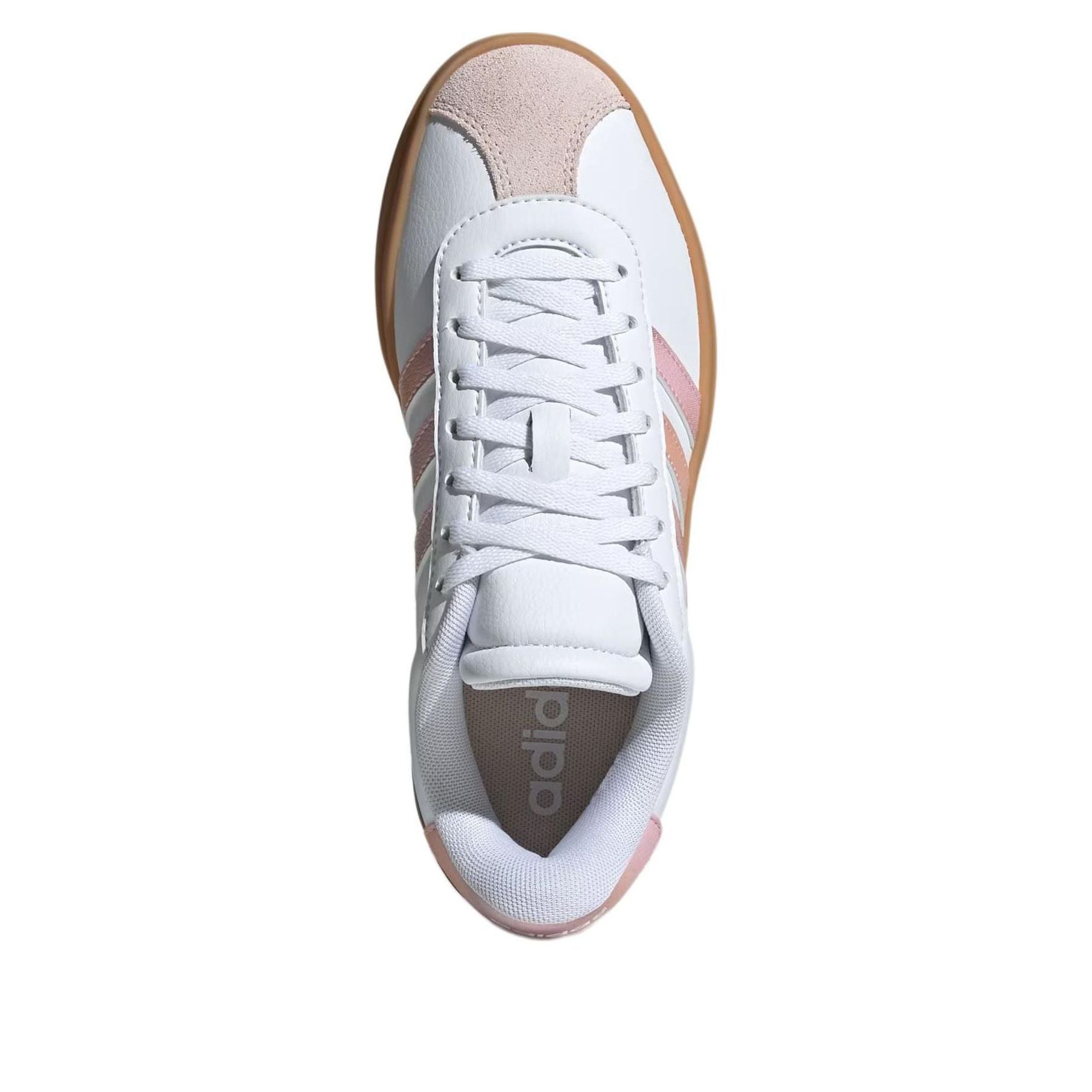 (GS) adidas VL Court Bold J 'White Powder Coral Gum' JS0871