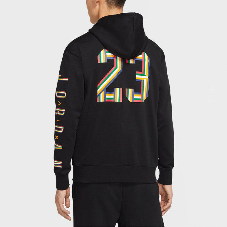 Air Jordan Zipper Cardigan Hooded Jacket Men's Black CZ5429-010