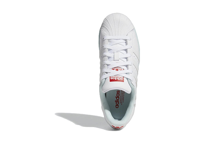 (GS) adidas originals Superstar 'White Almost Blue' FZ6254
