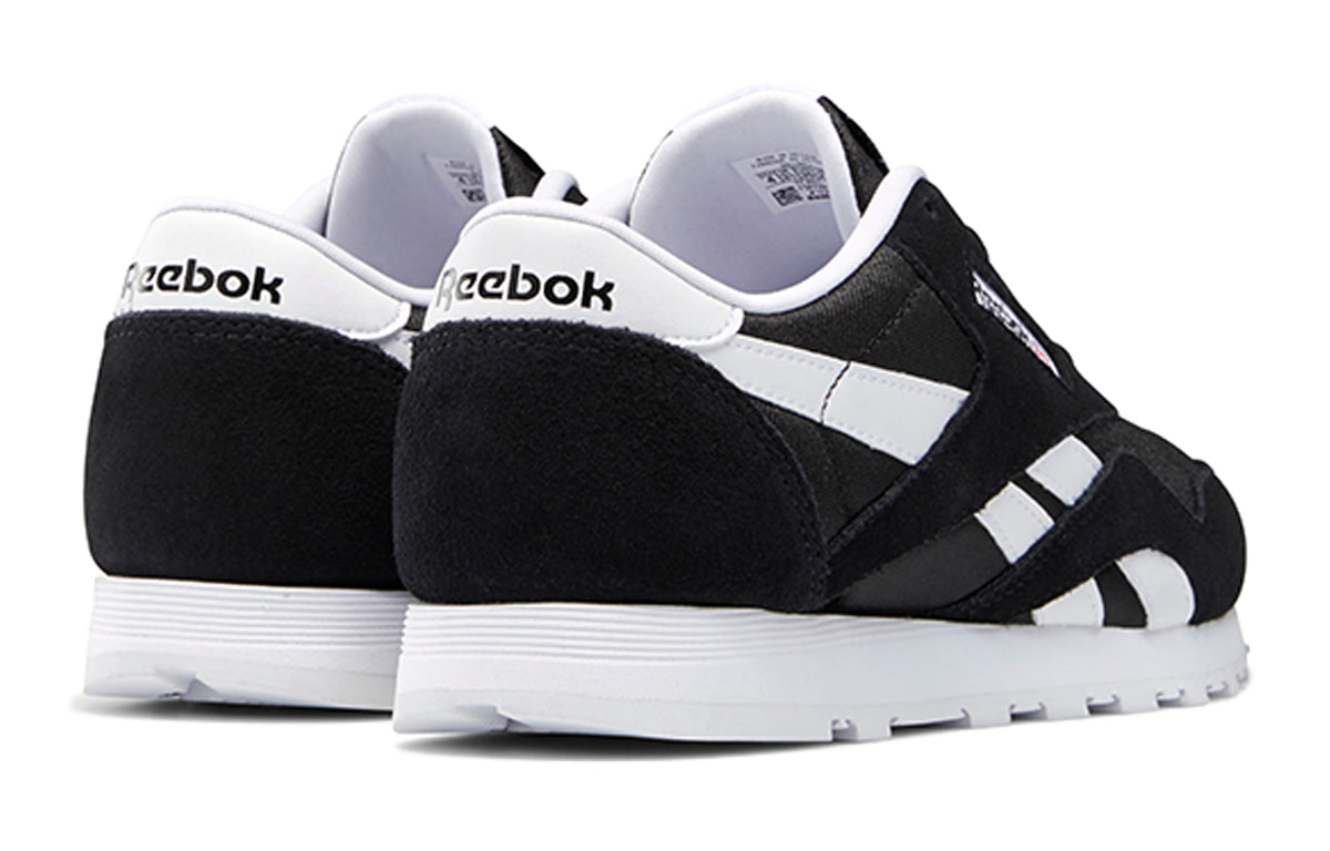 Kids Reebok classic nylon Running shoes 'Black White' J21506