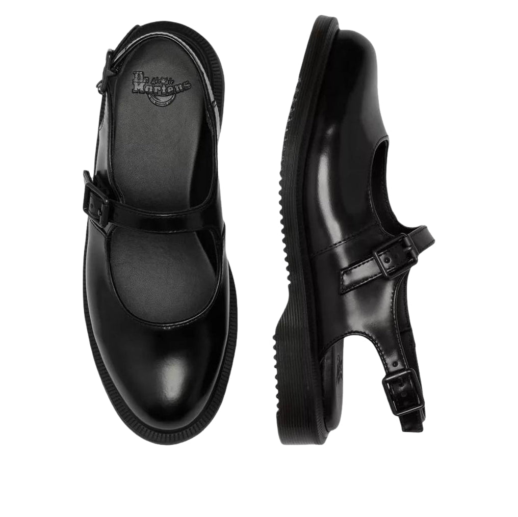 (WMNS) Dr. Martens Madaline Mary Jane Smooth Leather Sling Back 'Black' 42132001