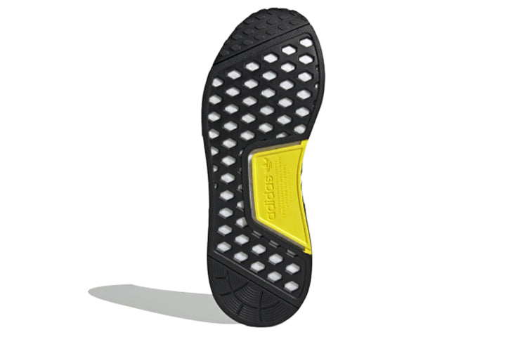 adidas NMD_R1 STLT Primeknit 'White Black Bright Yellow' FV2549