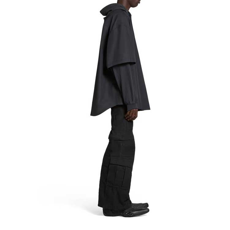 Balenciaga Unity Sports Icon Patched Shirt Large Fit 'Black' 768771TNM601000