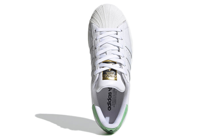(WMNS) adidas originals Superstar 'White Green' FW3571