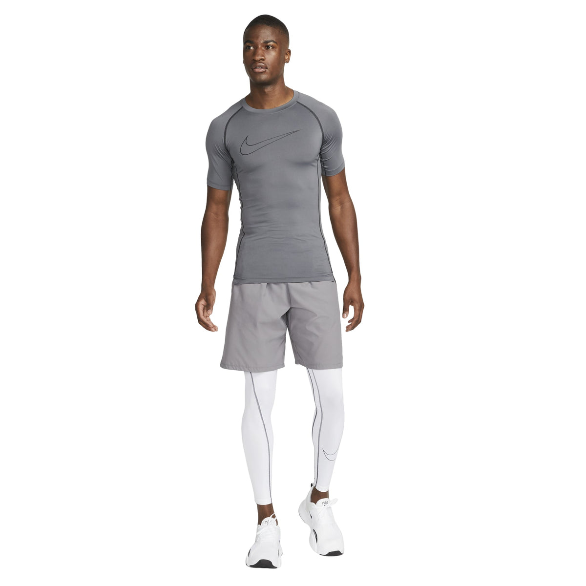 Nike Pro Dri-FIT Tight Short Sleeve Tops 'Grey' DD1993-068