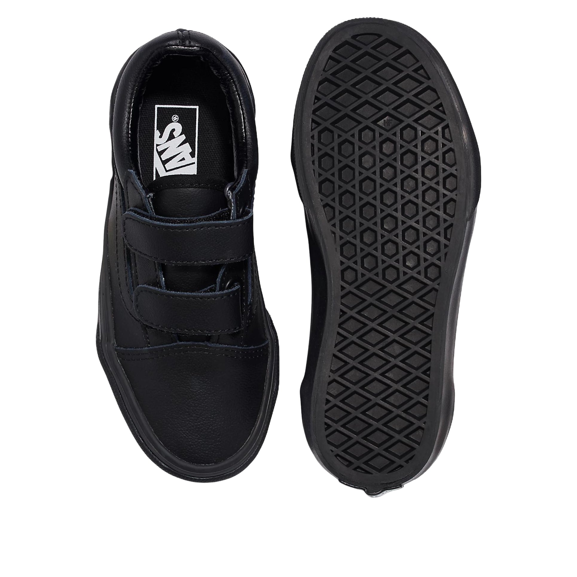 (PS) Vans Old Skool Hook and Loop Classic 'Black' VN000CYAHF9