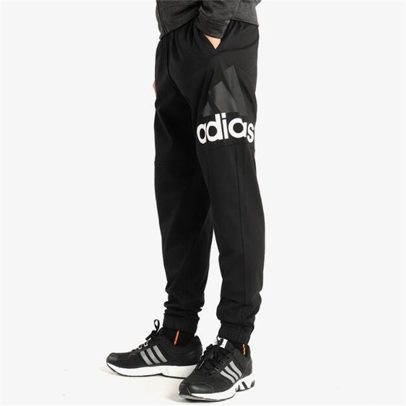 Men's adidas Alphabet Large Logo Knit Casual Pants/Trousers Black B47217