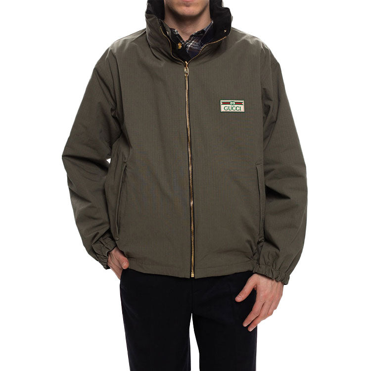 Gucci Reversible Cotton Nylon Jacket 'Black Military Green' 639277-Z8AJT-1043