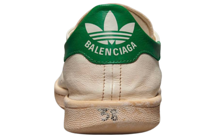 (WMNS) Balenciaga x adidas Stan Smith 'Vintage White Green' 721836WBDV49703