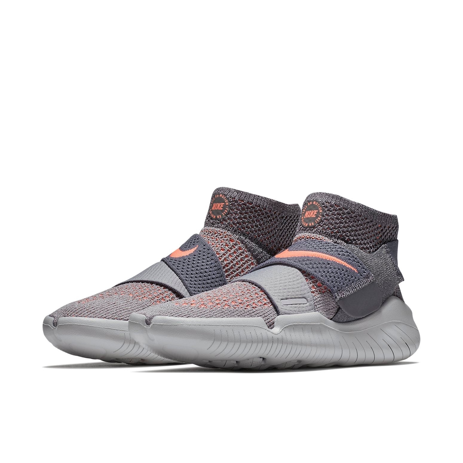 (WMNS) Nike Free RN Motion Flyknit 2018 'Grey Crimson' 942841-003