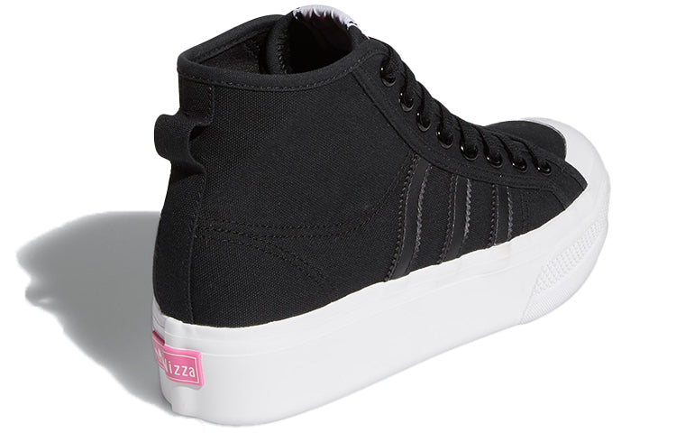 (WMNS) adidas Nizza Platform Mid 'Black' FY7579