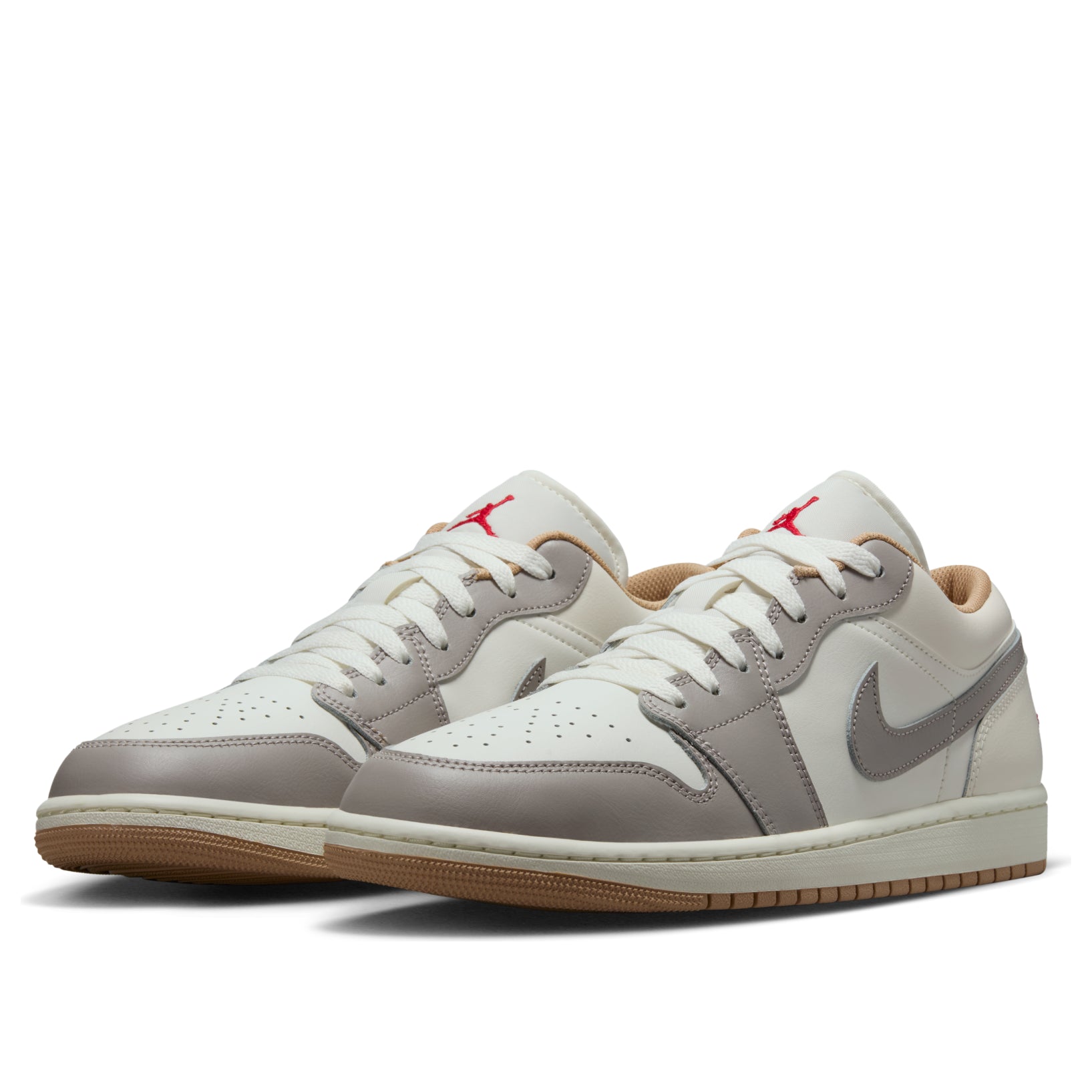 Air Jordan 1 Low 'Sail Fire Red College Grey' 553558-169