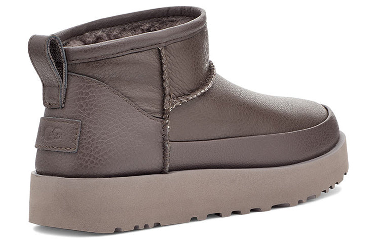(WMNS) UGG Classic Sugar Ultra Mini 'Grey' 1121618-TCLD