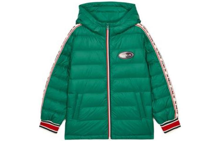 (GS) Skechers SKX Short Down Jacket 'Orange Black Green' L321B021