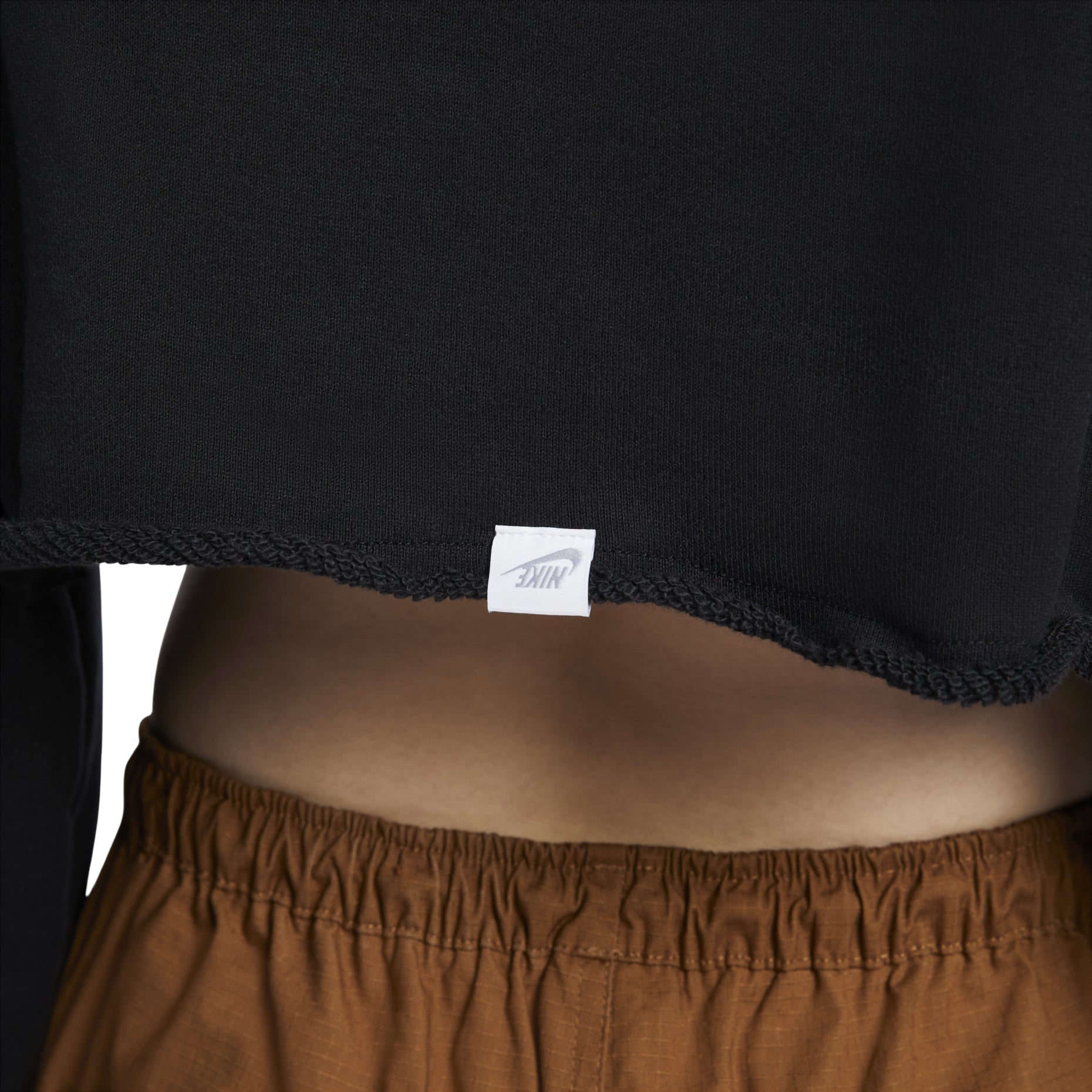 (WMNS) Nike Sportswear Oversized French Terry Shrug Asia Sizing 'Black' FV7510-010