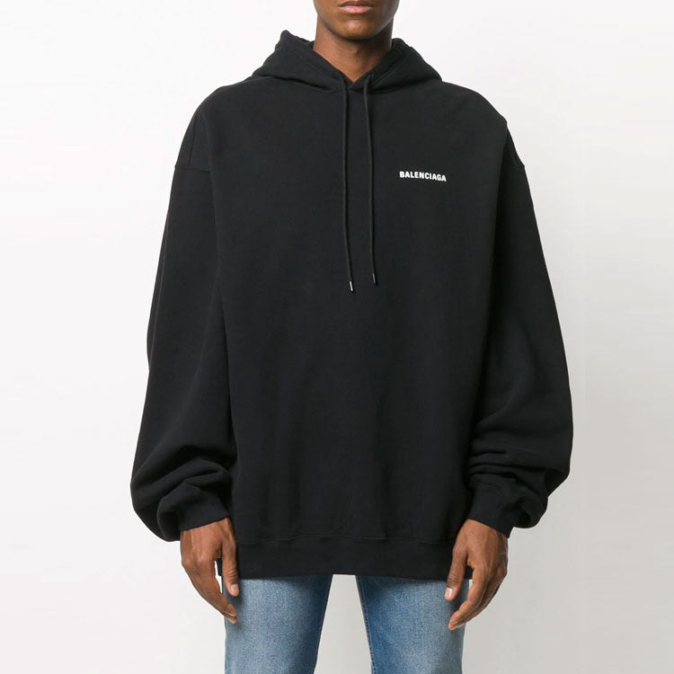 Men's Balenciaga Alphabet Printing Dfil Sports Classic Black 641679TJVE51000