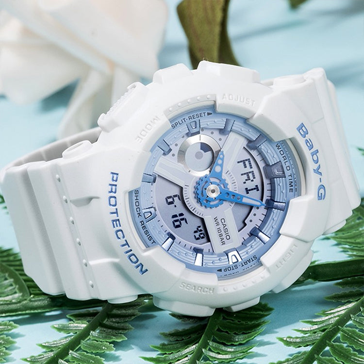 CASIO Baby-G 'Black' GA-100CF-1A9&BA-130-7A2PRL