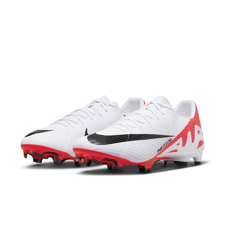 Nike Zoom Vapor 15 Academy FG/MG 'White Black Crimson' DJ5631-600