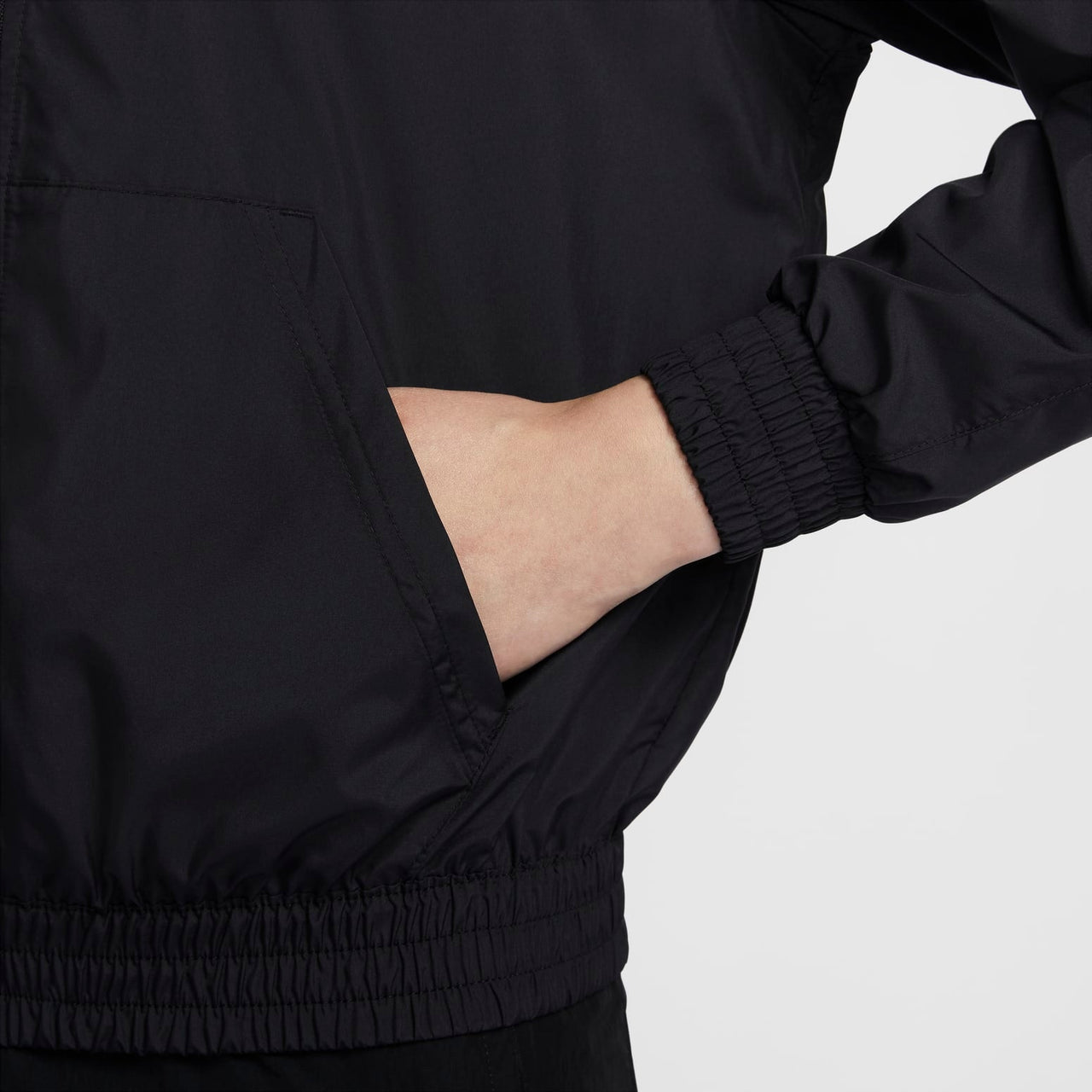 (WMNS) Nike Sportswear Classic Woven Jacket 'Black' FV6299-010