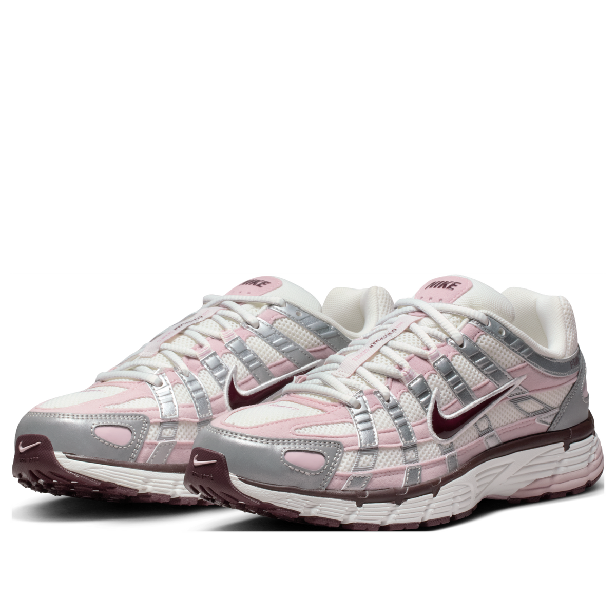 (WMNS) Nike P-6000 'Summit White Metallic Silver Burgundy Crush' IM6026-121