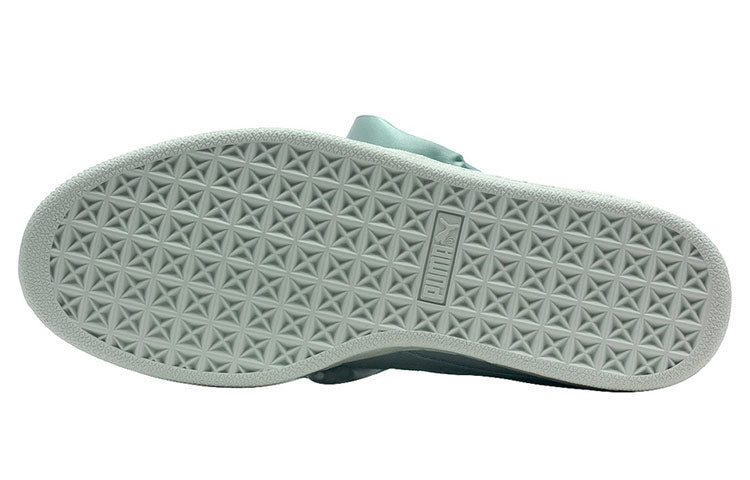 (WMNS) PUMA Suede Heart Pebble Shoes Green 365210-03