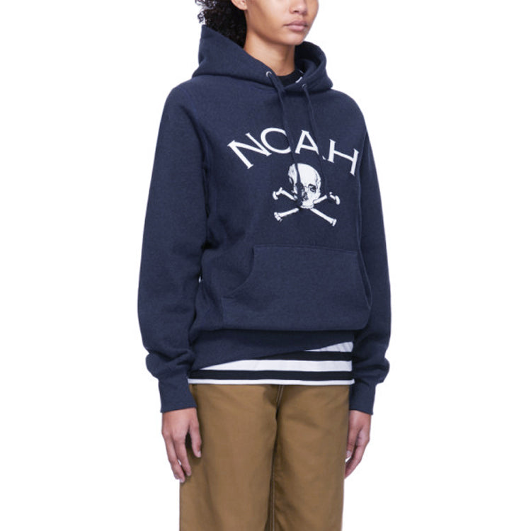 NOAH Nyc Jolly Roger Navy Heather Skeleton Alphabet Printing Unisex Navy Blue SS2FW19NVH