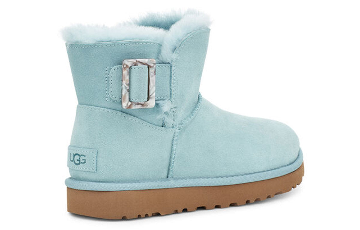 (WMNS) UGG Mini Bailey Fashion Buckle 'Light Blue' 1107957-BCRSH