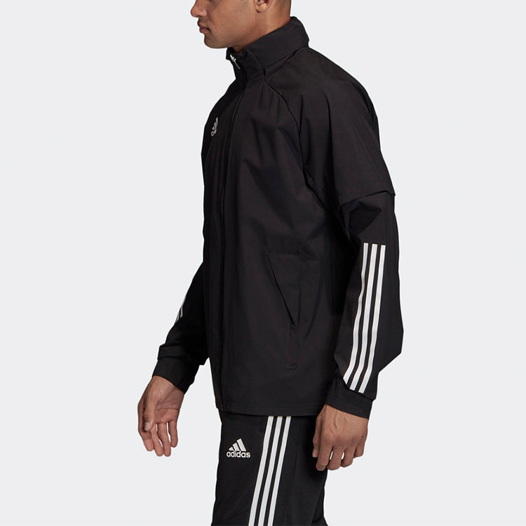 adidas CON20 AW JKT hooded track Jacket Black EA2507