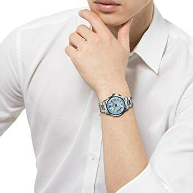 Casio Oceanus Analog Watch 'Metallic Silver Blue White' OCW-T150-2AJF