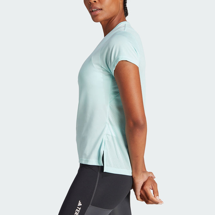 (WMNS) adidas Terrex Agravic Trail Running Tee 'Light Aqua' HZ6260
