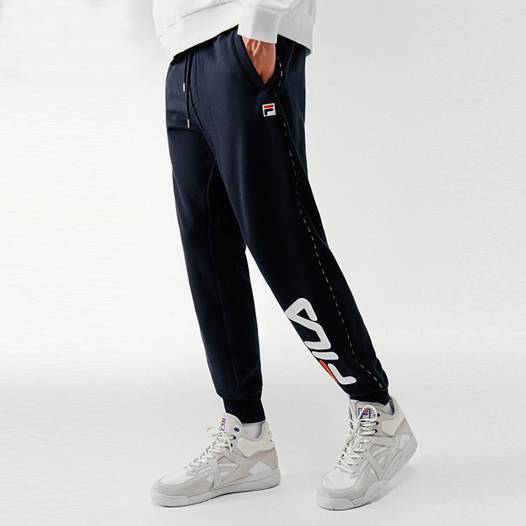 FILA Letter Logo Printed Sweatpants Black T11M042604F-BK