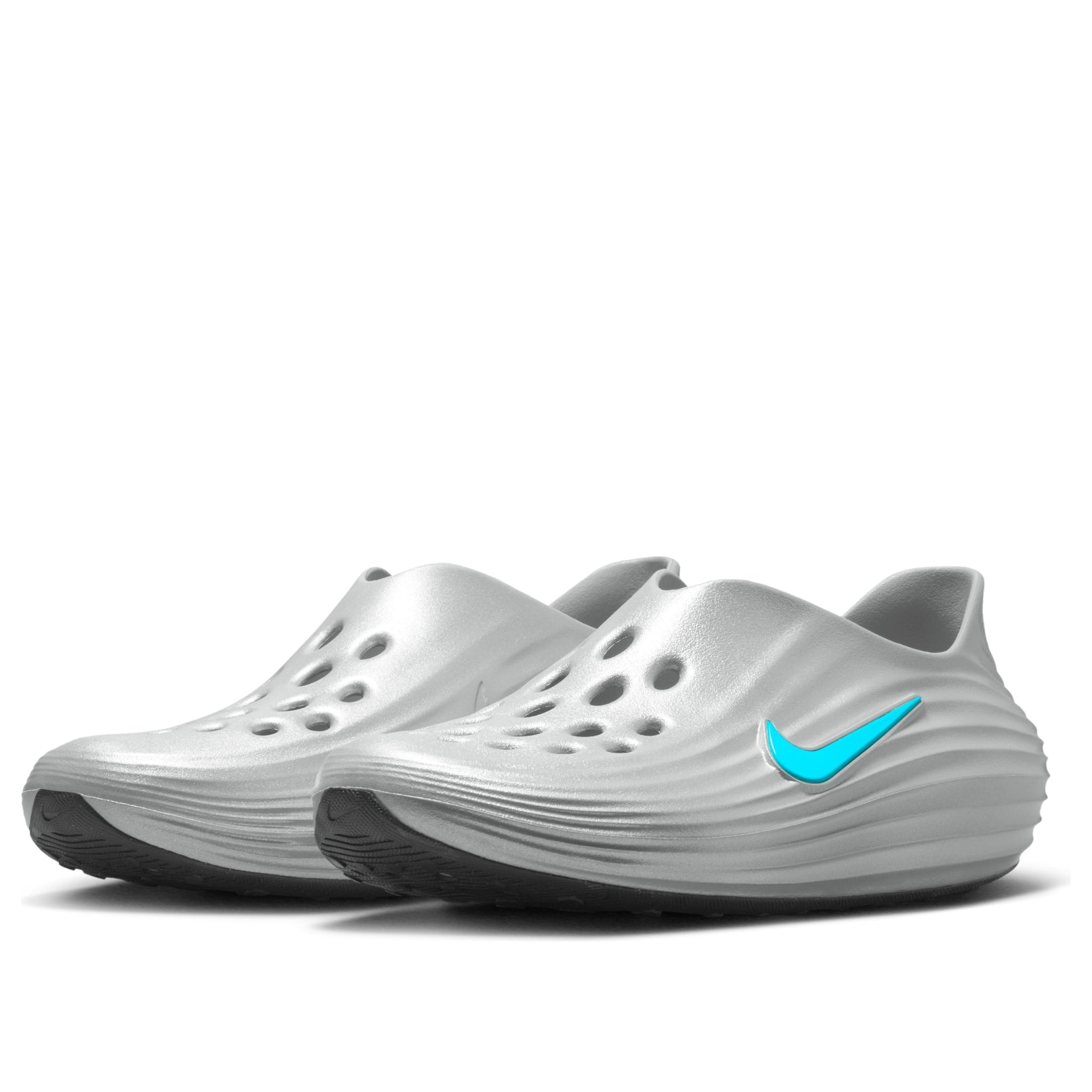 Nike ReactX Rejuven8 Sandals 'Metallic Silver Black' HV5060-006