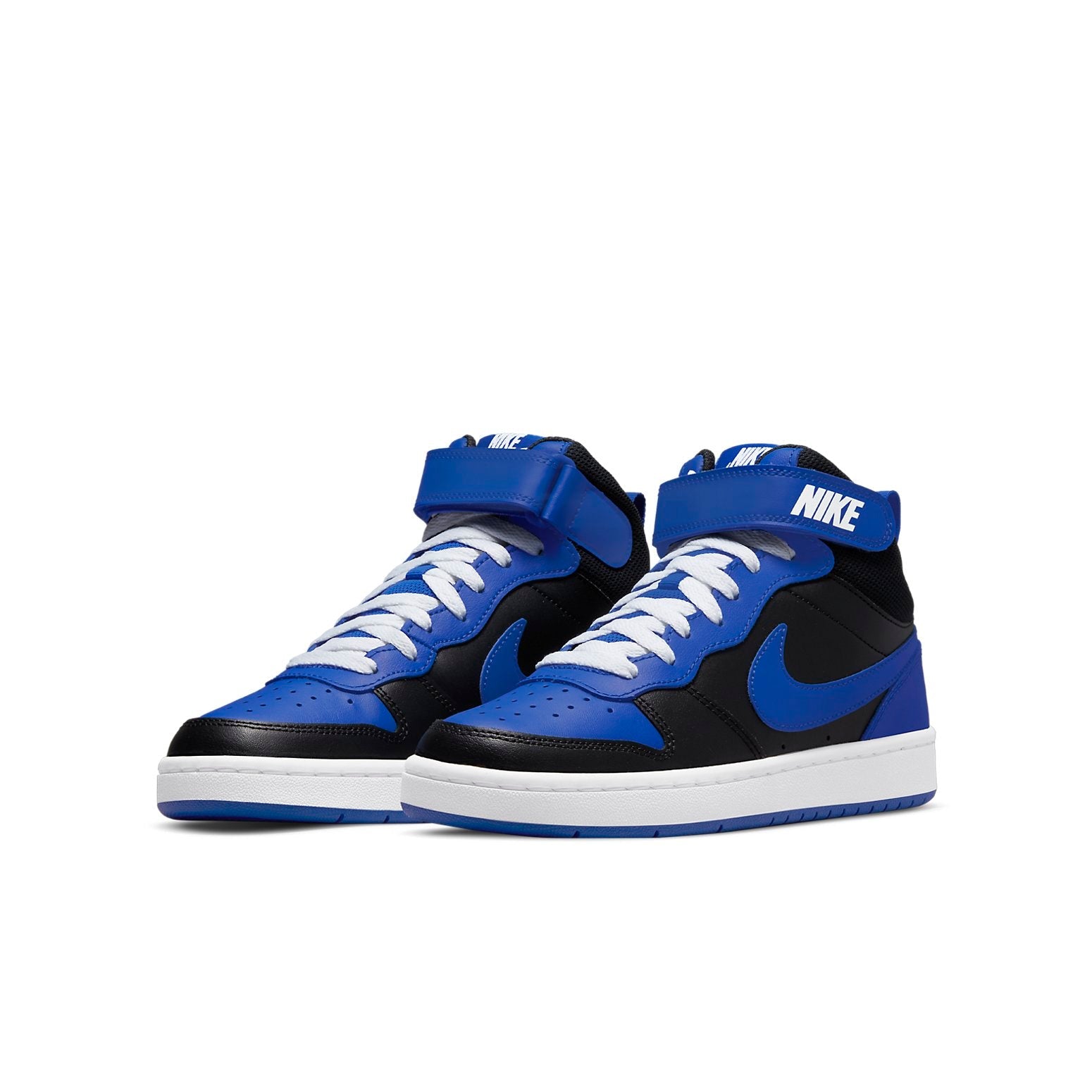 (GS) Nike Court Borough Mid 2 'Black Game Royal' DM8872-001