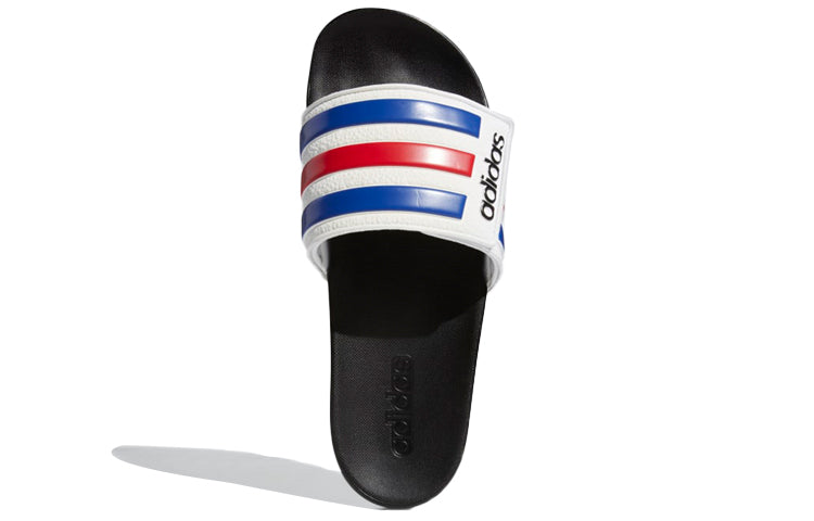 adidas Adilette Comfort Adjustable Slide 'White Royal Scarlet' FY8095