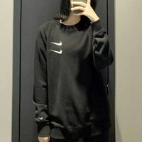 Nike Casual Sports Round Neck Long Sleeves Black CK2260-010