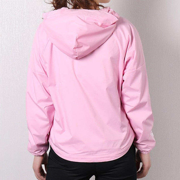 (WMNS) adidas W.N.D. JKT FL hooded track Jacket Pink DZ0036