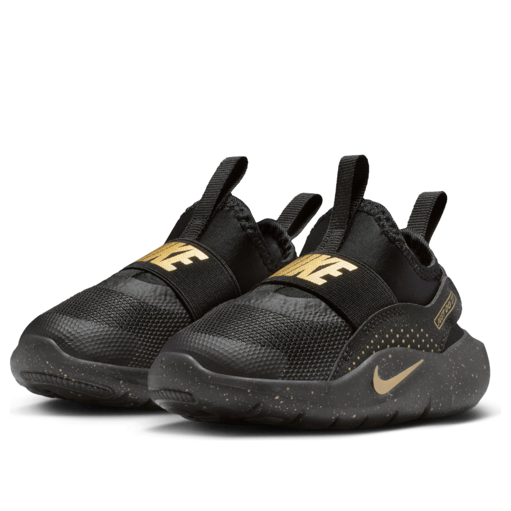 (TD) Nike Flex Runner 4 'Black Metallic Gold' IM6738-001