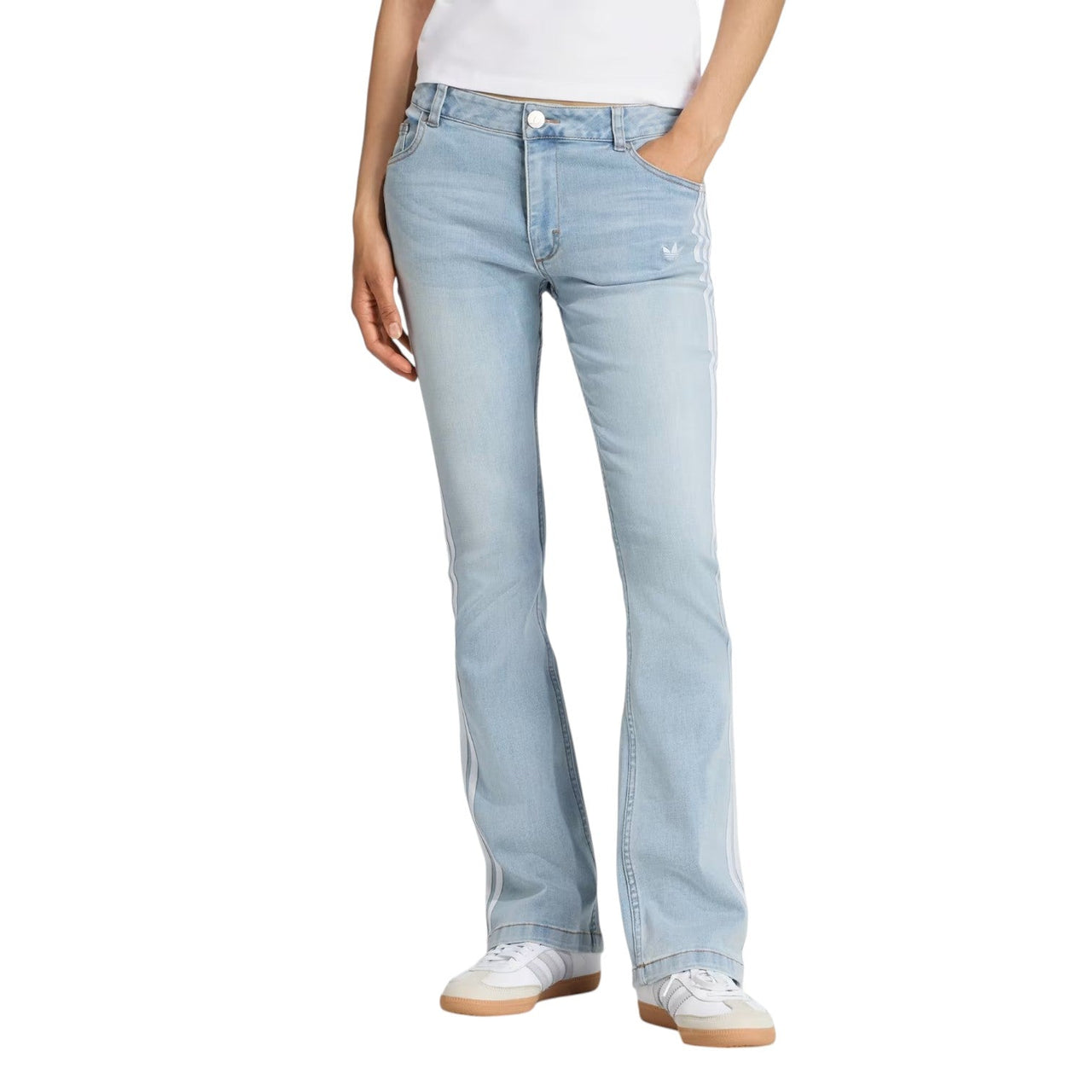 (WMNS) adidas Adirenium Season 4 Team Geist Slim LR Denim Pants 'Light Blue' KE9801