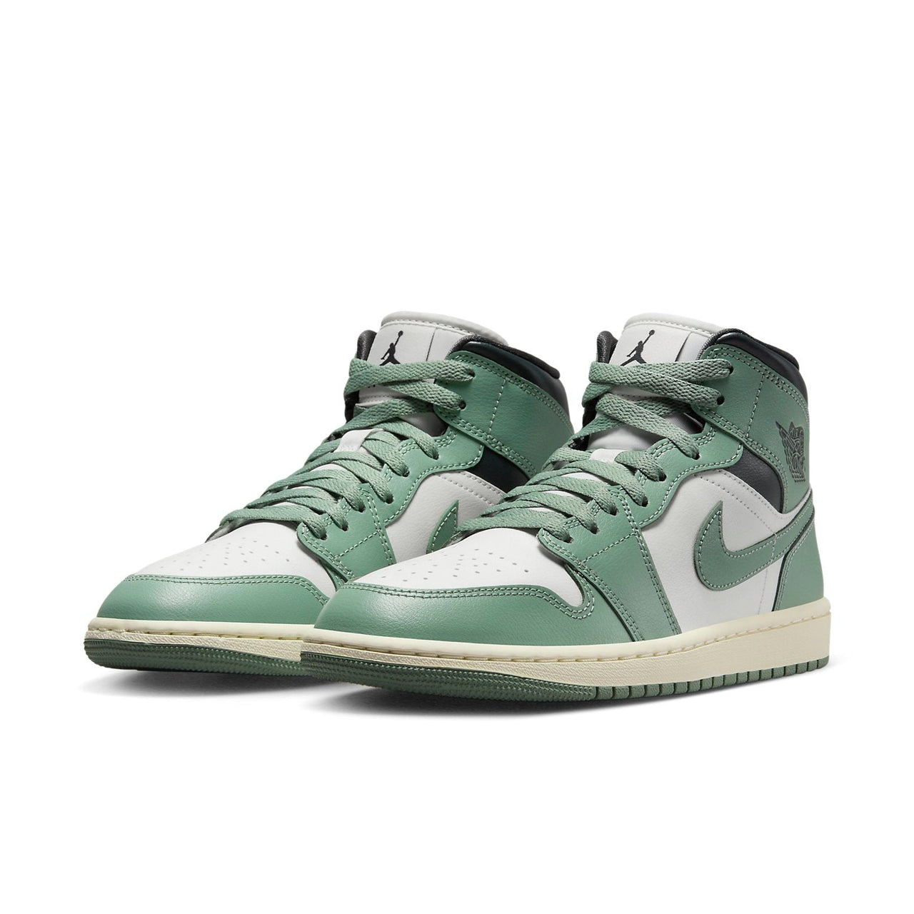 (WMNS) Air Jordan 1 Mid 'Jade Smoke' BQ6472-130