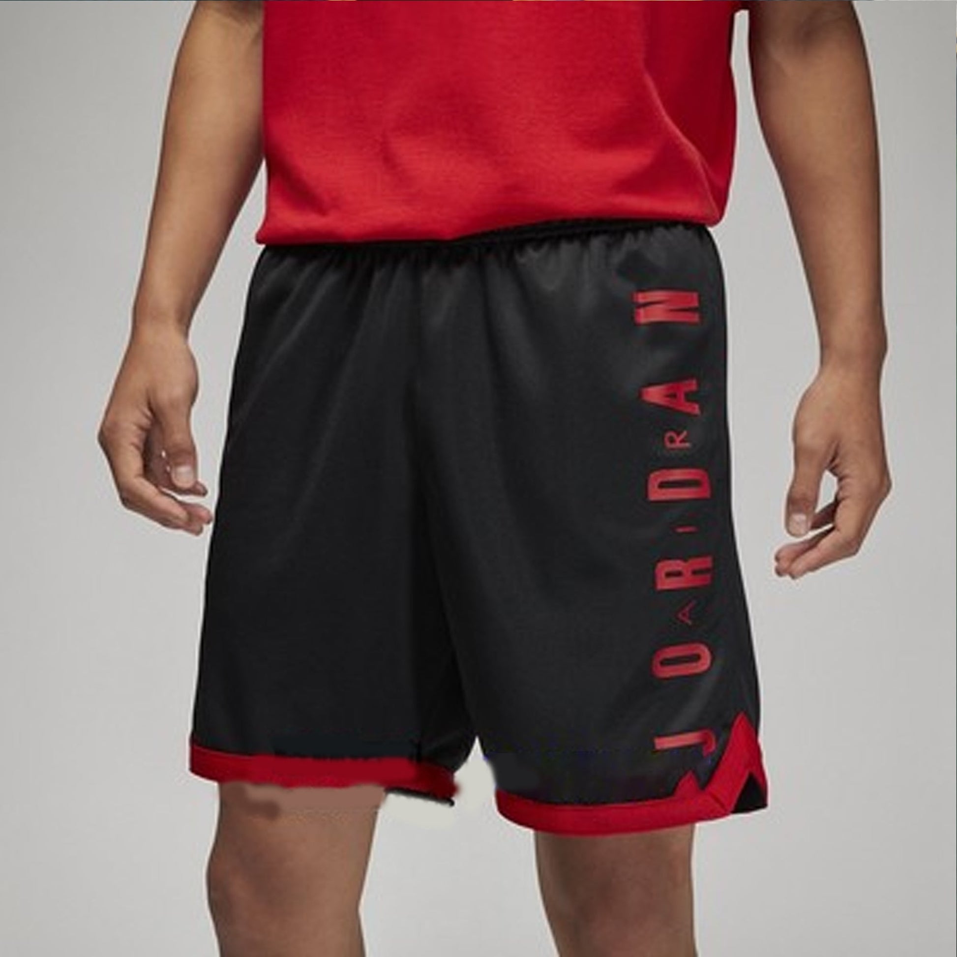 Men's Air Jordan SS22 Alphabet Logo Breathable Quick Dry Elastic Waistband Sports Shorts Black DQ5917-010
