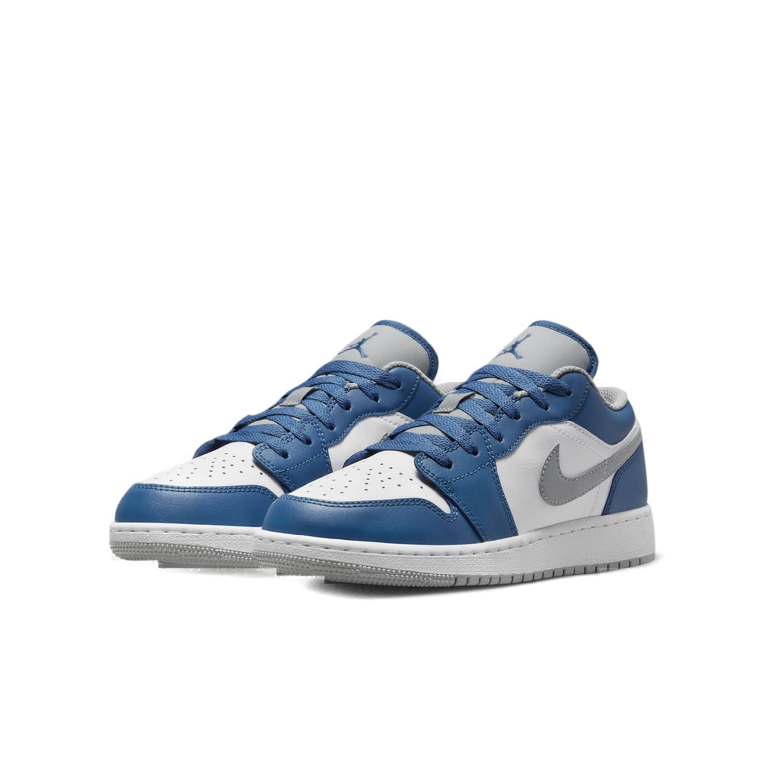 (GS) Air Jordan 1 Low 'True Blue Cement' 553560-412
