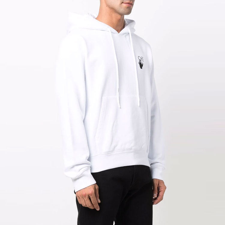 Men's Off-White FW21 Gradient Arrow Pattern Long Sleeves Loose Fit White OMBB034F21FLE0020110