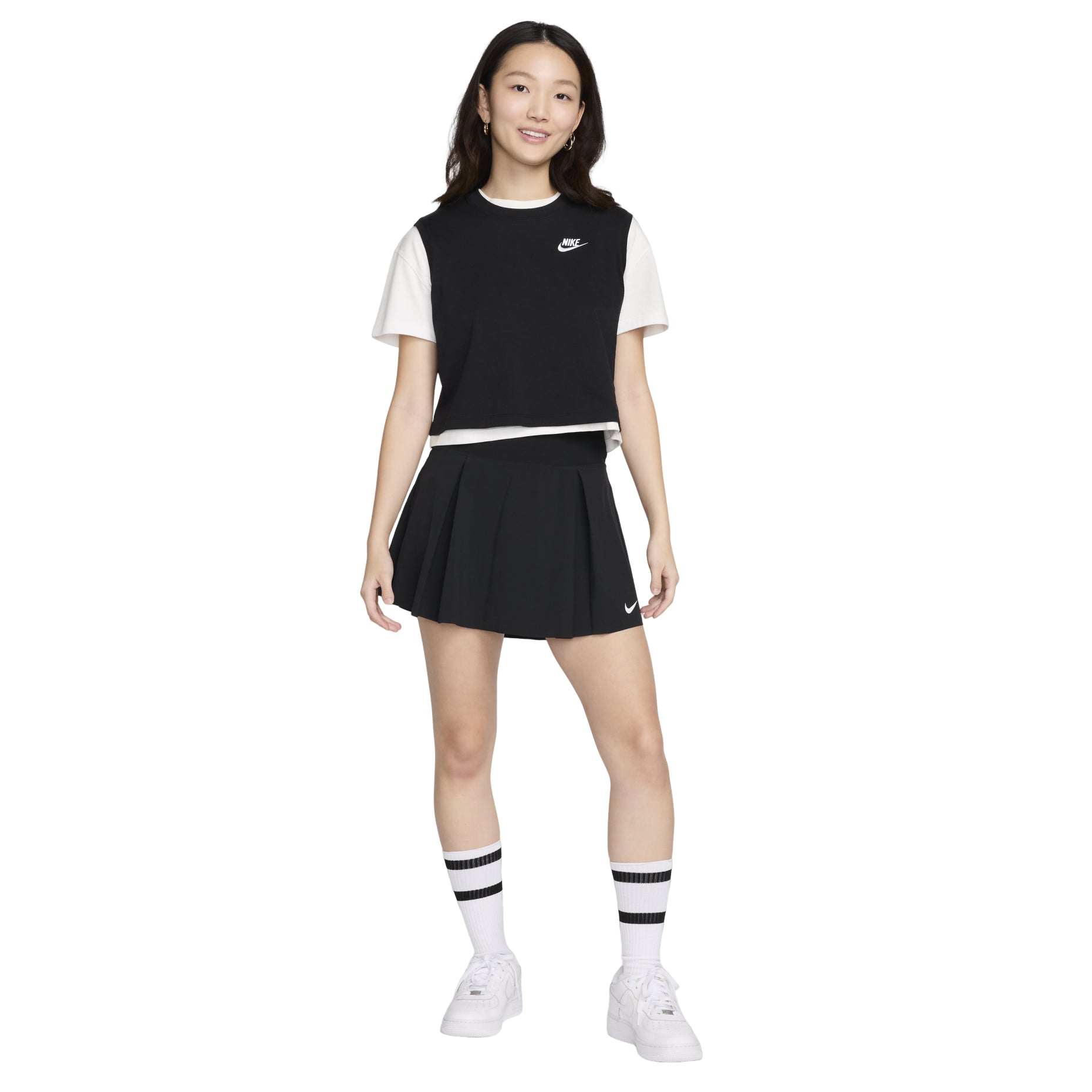 (WMNS) Nike Sportswear Club Crop Top 'Black' FV5506-010