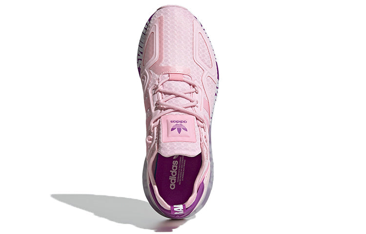 (WMNS) adidas ZX 2K Boost 'Bold Logo Graphic - Pink Ultra Purple' FX7058
