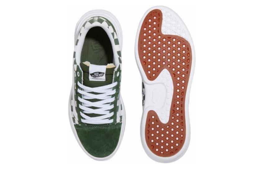 Vans Comfycush Checkerboard Old Skool Overt Cc Skate Shoes 'Green' VN000BWABXU
