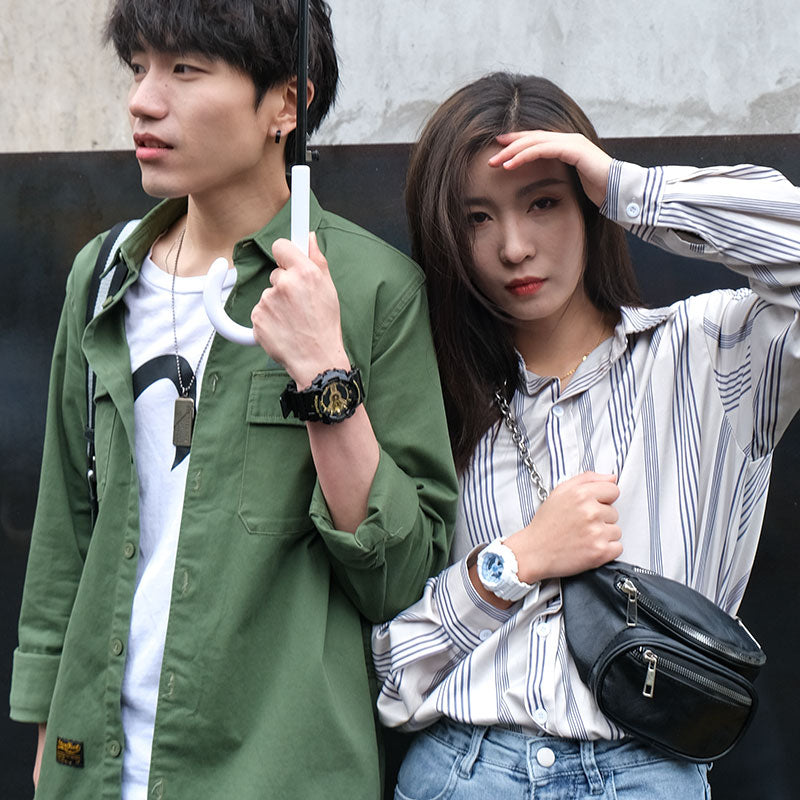 CASIO Baby-G 'Black & White' BA-110BE-7APR+GA-110GB-1APR