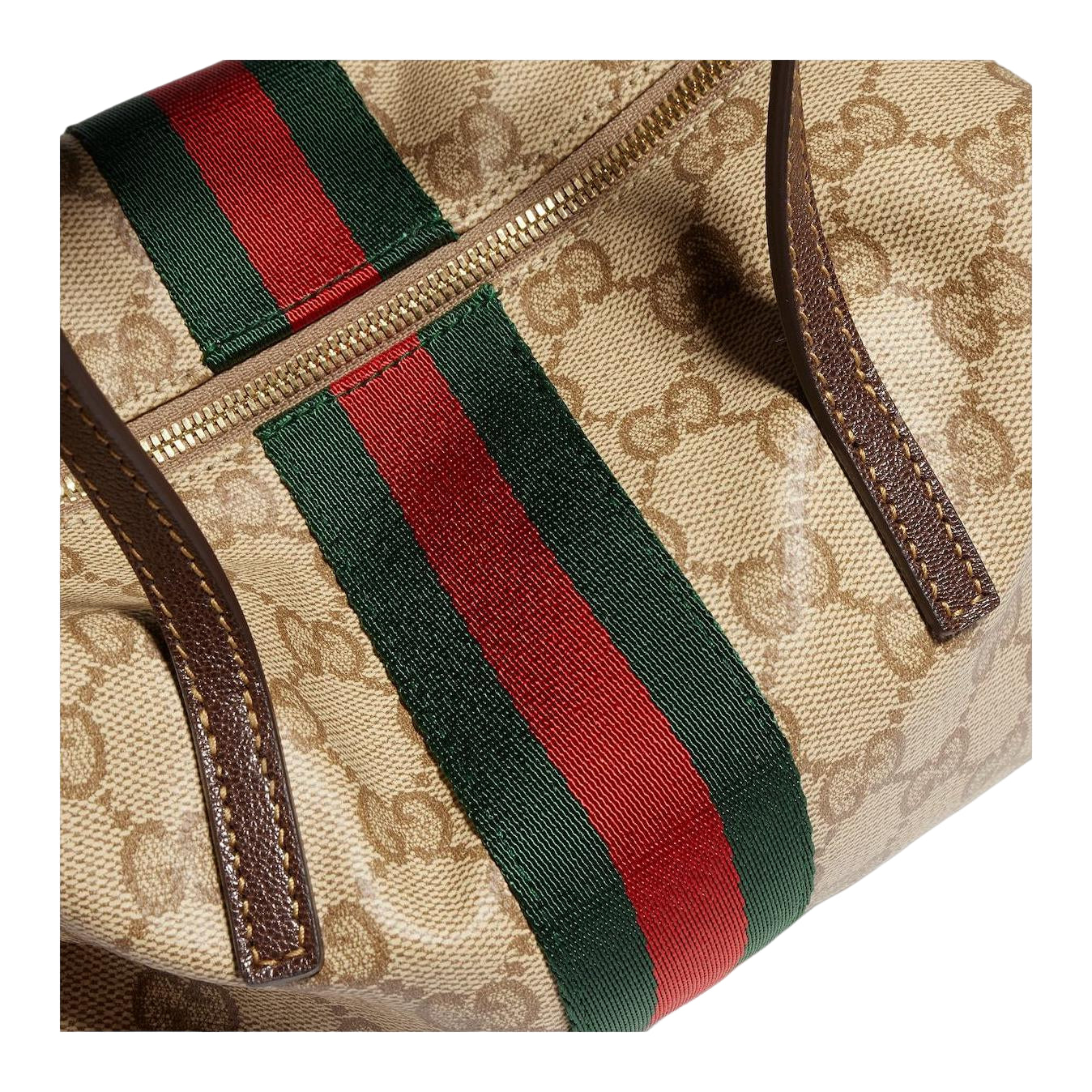 (WMNS) Gucci Mini Boston Bag with Web 'Sand Dark Brown’ 876057-FAF8R-8547