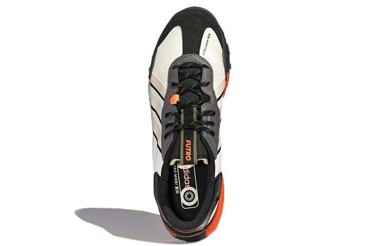 adidas neo Futro Mixr Retro Athleisure Casual Sports Shoe Unisex Black FM Shoe 'Black White Orange' HP9673